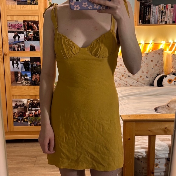 Wilfred Bustier Dress (Yellow) - Picture 2 of 4